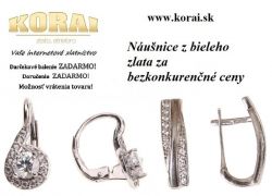Náušnice z bieleho zlata KORAI
