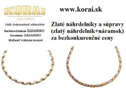 Zlaté náhrdelníky a súpravy KORAI