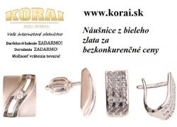 Náušnice z bieleho zlata KORAI