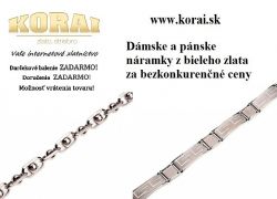 Náramky z bieleho zlata KORAI