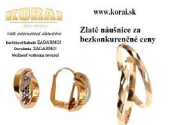 Náušnice zlaté KORAI