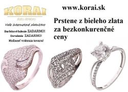 Prstene z bieleho zlata KORAI