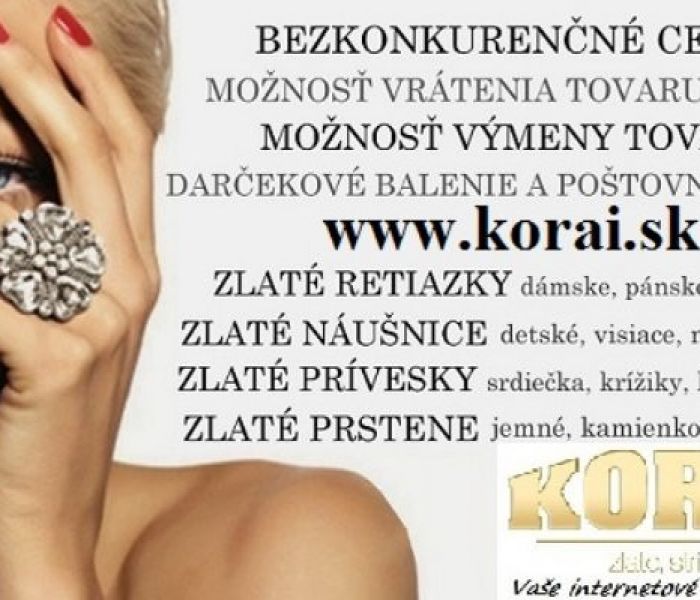 Internetové zlatníctvo KORAI