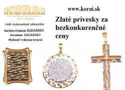 Prívesky zo žltého zlata KORAI