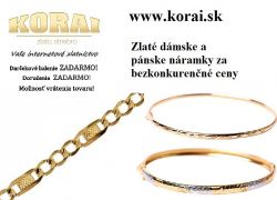 Náramky zo žltého zlata KORAI