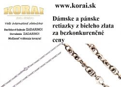 Z bieleho zlata retiazky KORAI