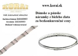 Z bieleho zlata náramky KORAI