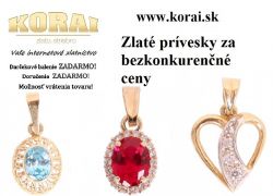 Prívesky zo žltého zlata KORAI