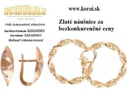 Náušnice zlaté KORAI