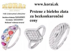Prstene z bieleho zlata od KORAI šperky