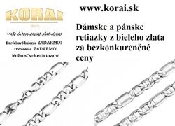 Retiazky z bieleho zlata od KORAI šperky