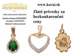 Zlaté prívesky od KORAI
