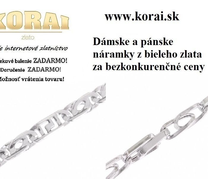 Náramky z bieleho zlata od KORAI