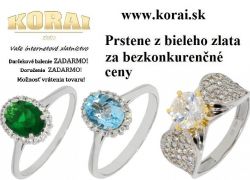 Prstene z bieleho zlata KORAI