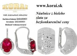 Náušnice z bieleho zlata od KORAI