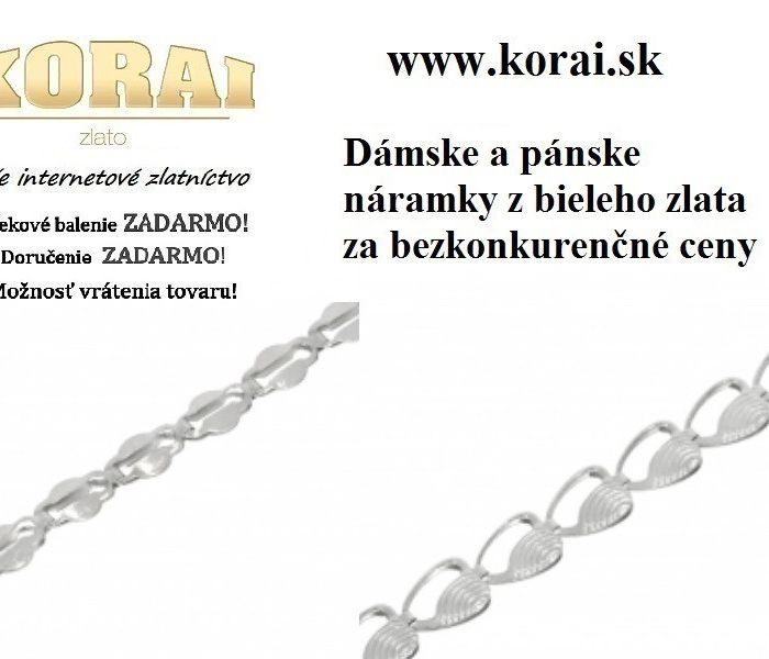 Náramky z bieleho zlata KORAI