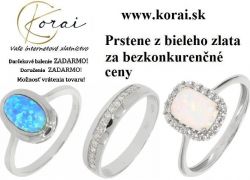 Prstene z bieleho zlata KORAI