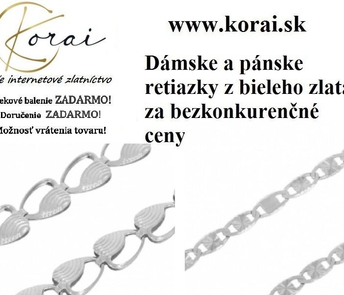 Retiazky z bieleho zlata od KORAI