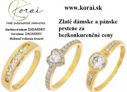 Zlaté prstene od KORAI