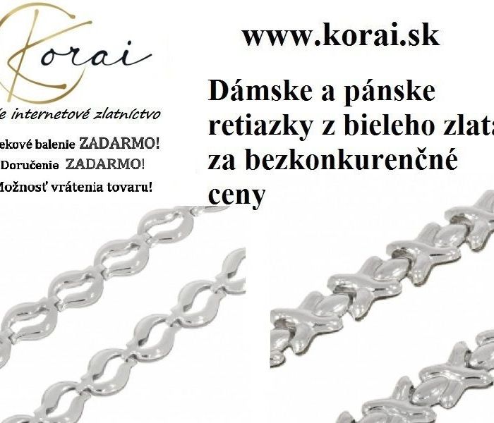 Retiazky z bieleho zlata KORAI