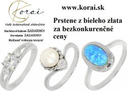 Prstene z bieleho zlata od KORAI