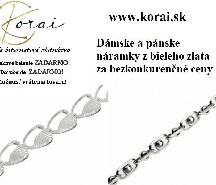 Náramky z bieleho zlata KORAI