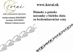 Náramky z bieleho zlata Korai